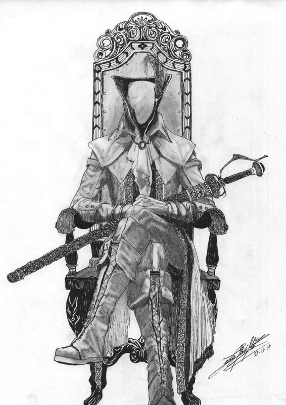 Bloodborne Мария эскиз