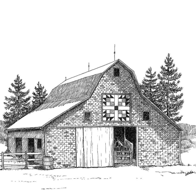 Амбар нарисованный