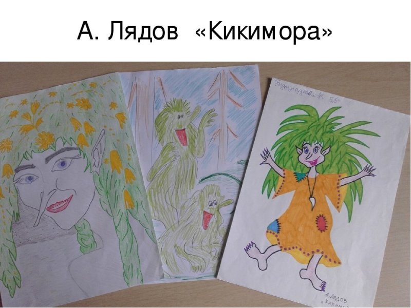 Кикимора рисунок для детей