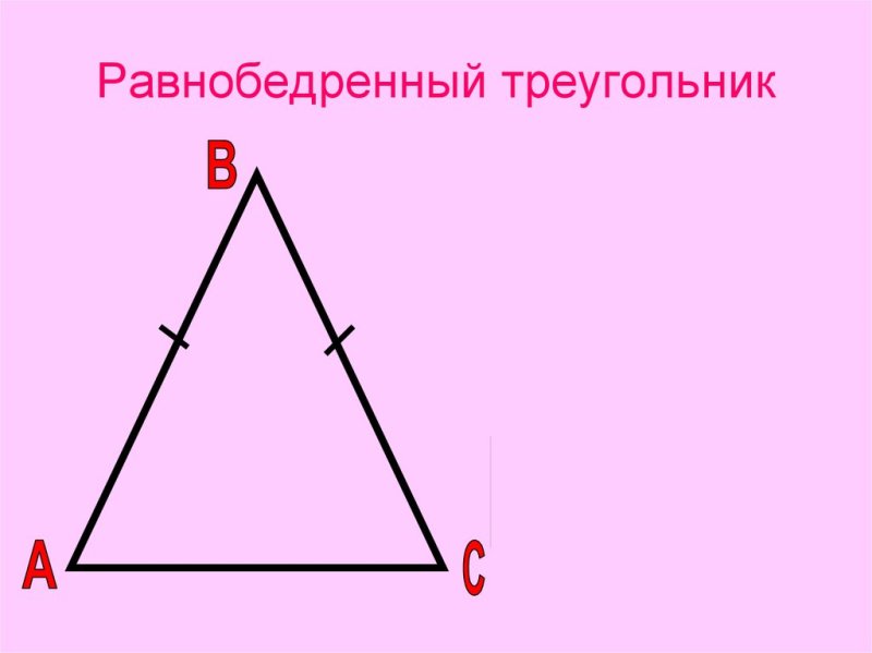 Что такое равнобедренный треугольник 4 класс