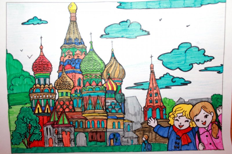 Кремль рисунок