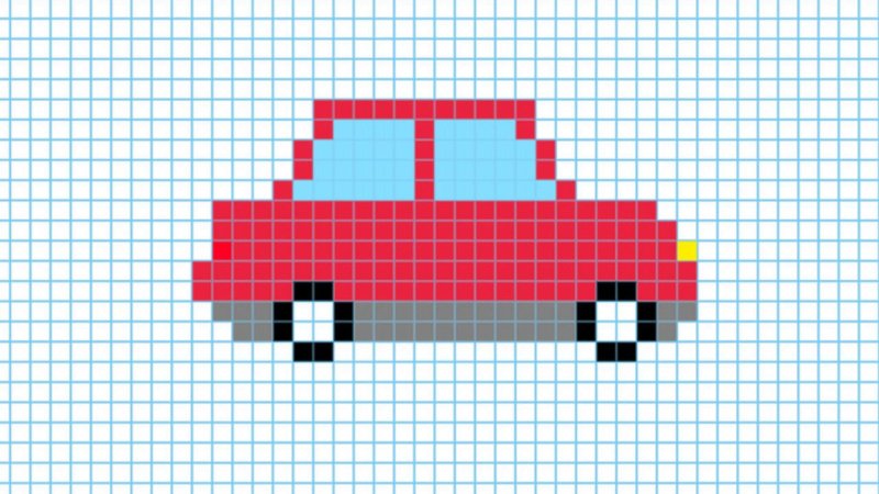 машина по клеточкам