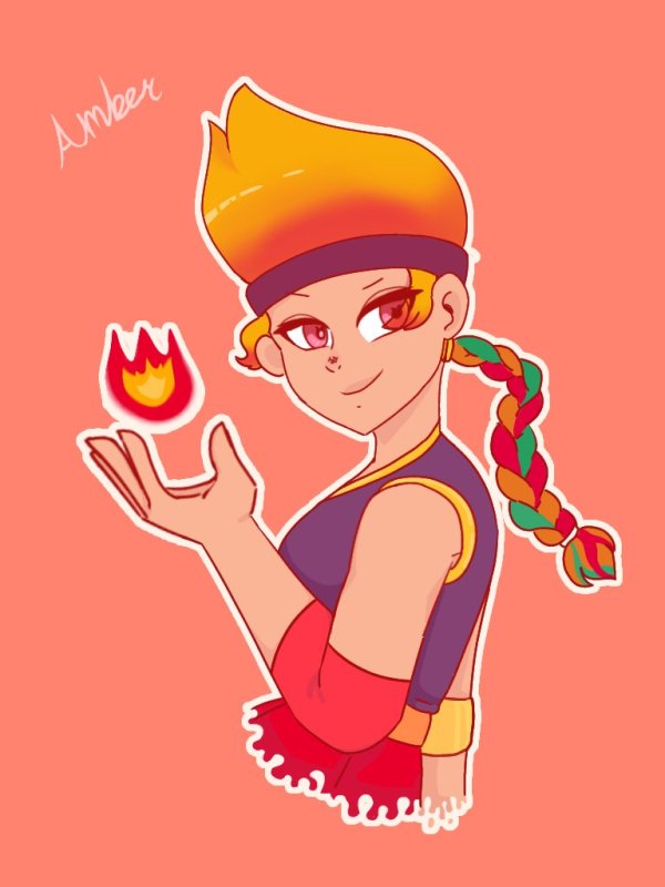Brawl Stars Амбер арт
