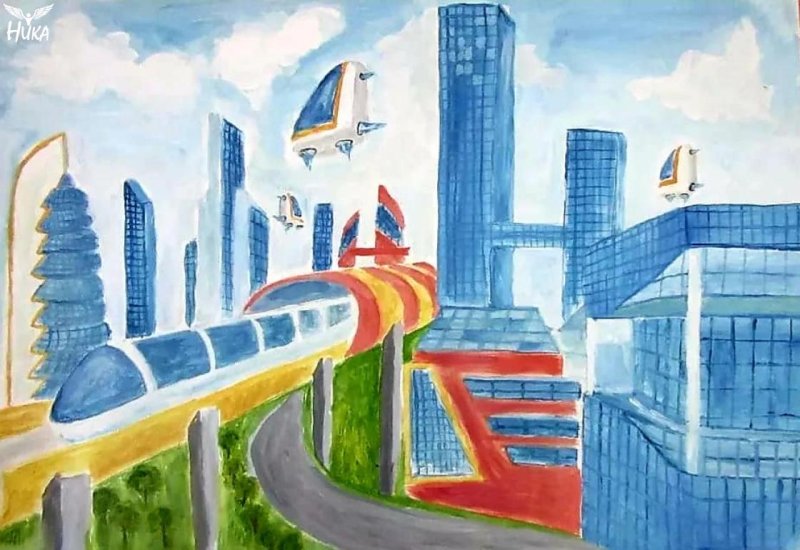 Город рисунок