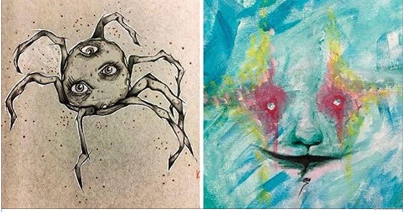 Художница с шизофренией Кейт Феннер