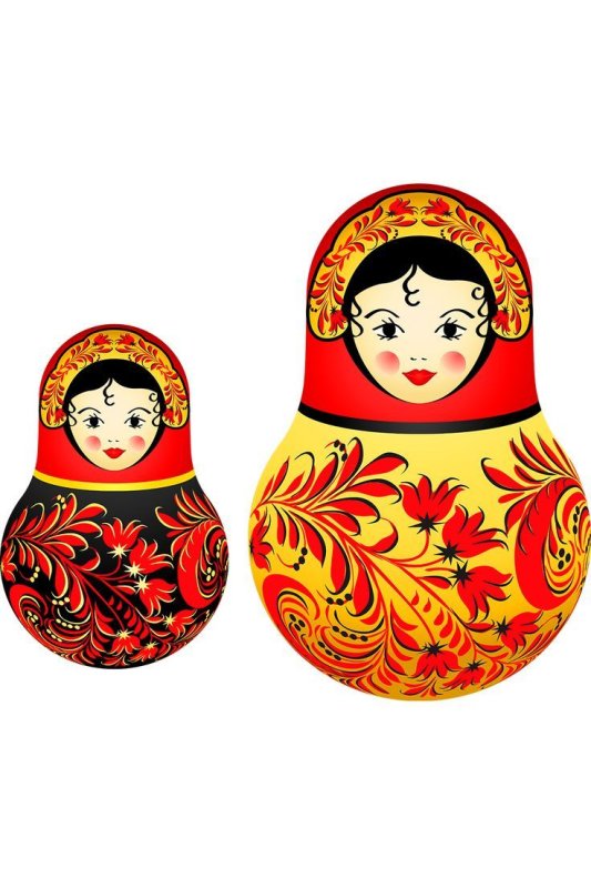 Матрешка роспись Хохлома