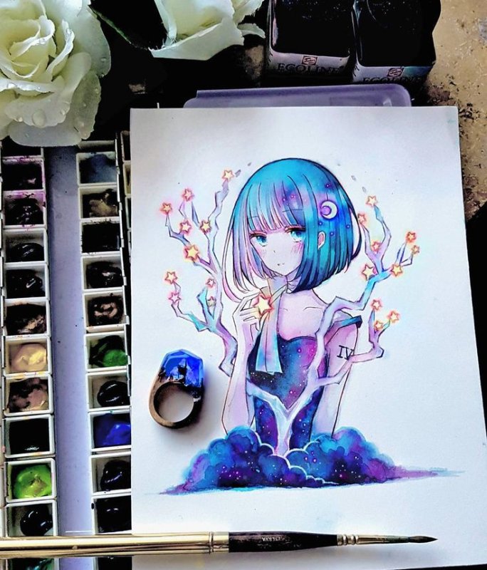 Красивые рисунки красками