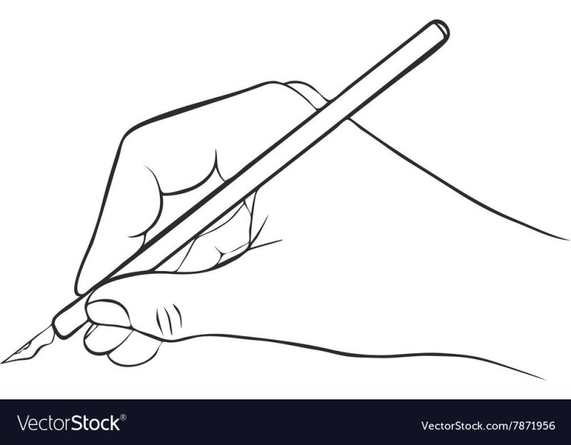 Рука с ручкой