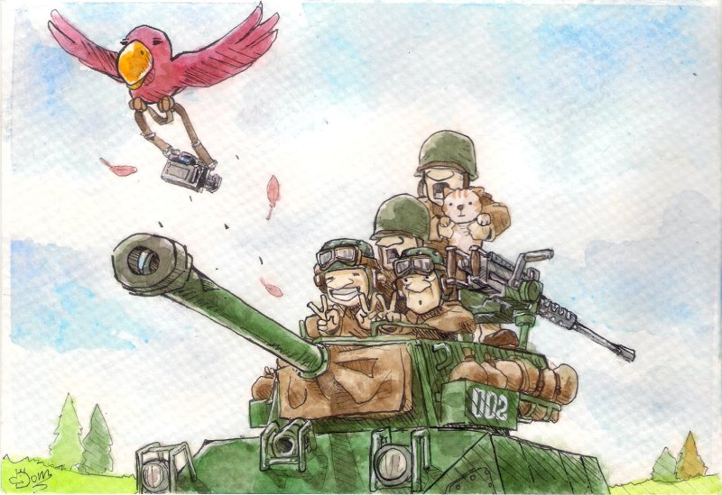 Рисунки на военную тему аниме
