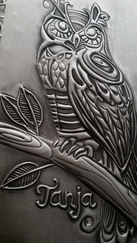 Трафареты для чеканки по металлу