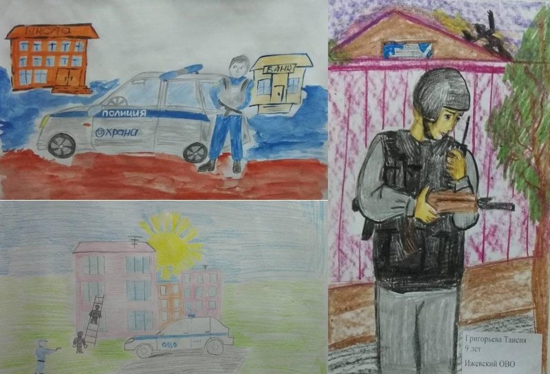 Росгвардия глазами детей рисунки