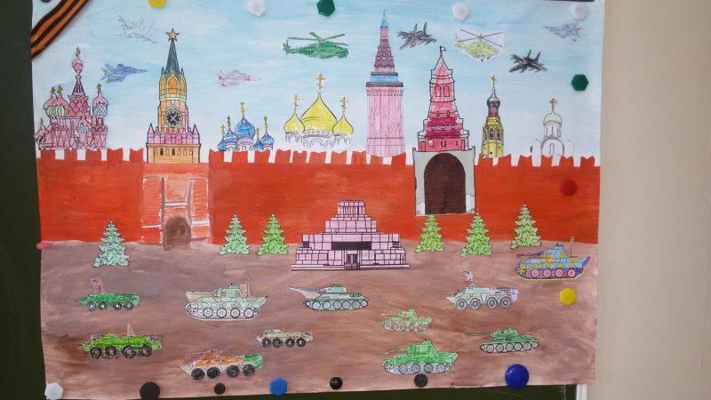 Спасская башня Кремля рисование старшая группа