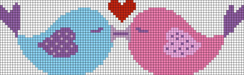 Рисунки по клеточкам лёгкие