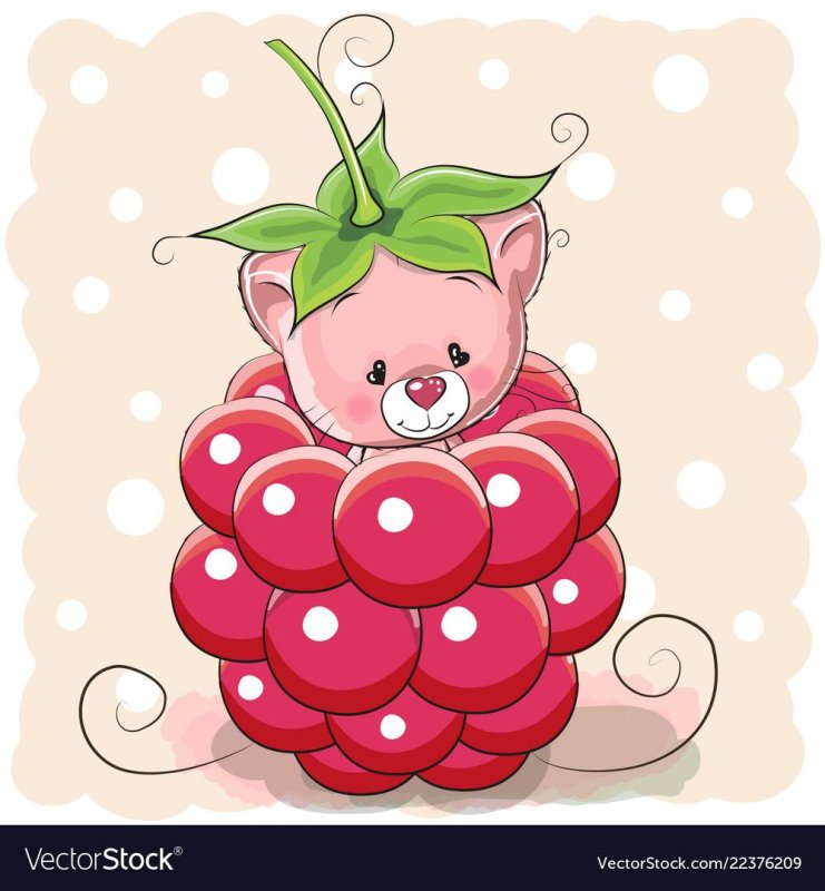 Мишка с малиной