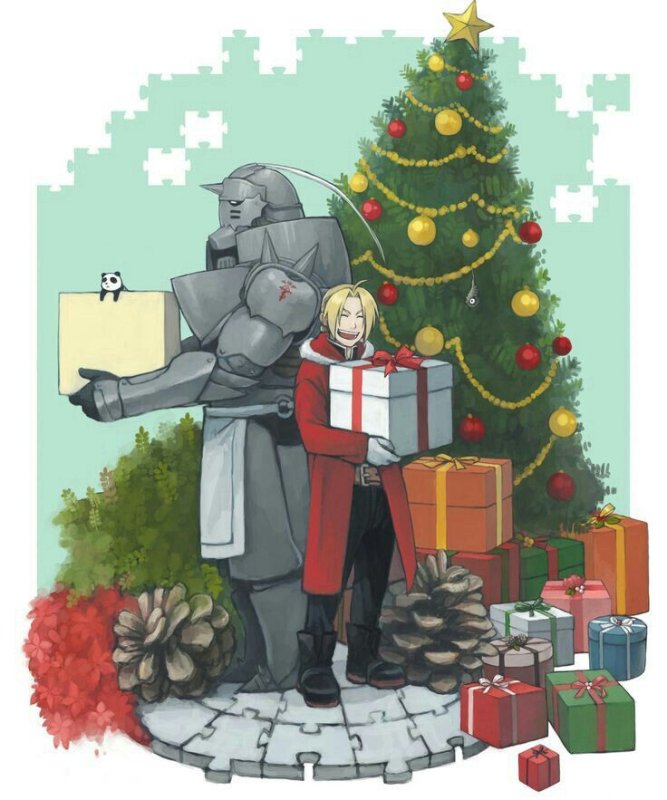 Эдвард Элрик новогодний