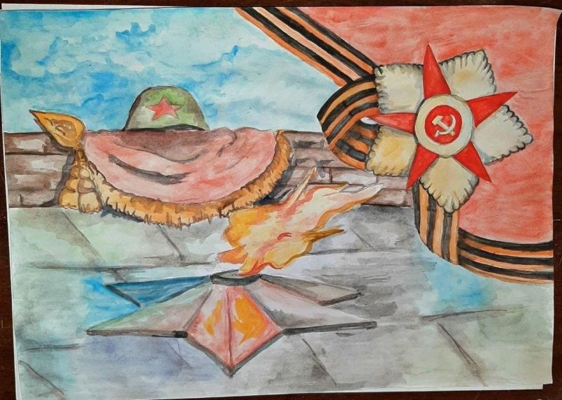 Рисунок на патриотическую тему
