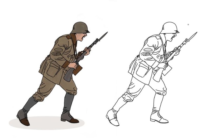 Военные рисунки