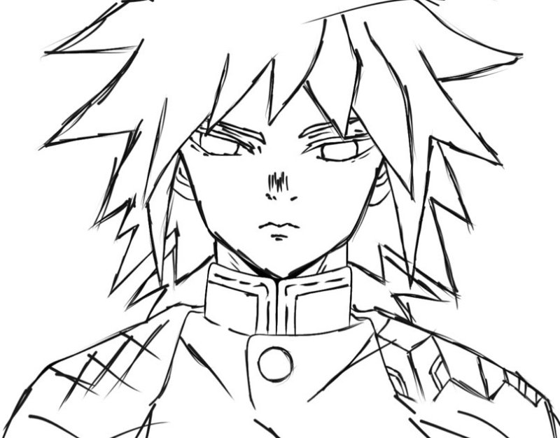 Demon Slayer скетч