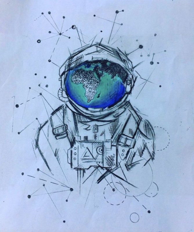 Рисунок на тему космос