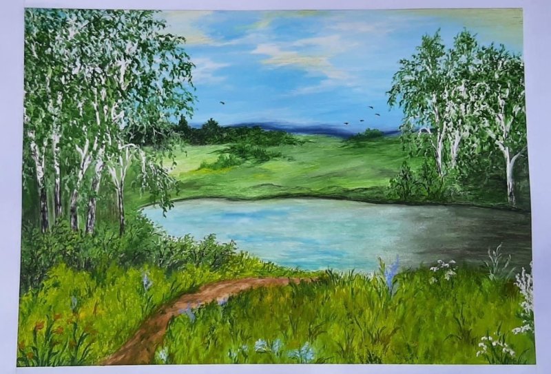 Рисунок на тему родной край