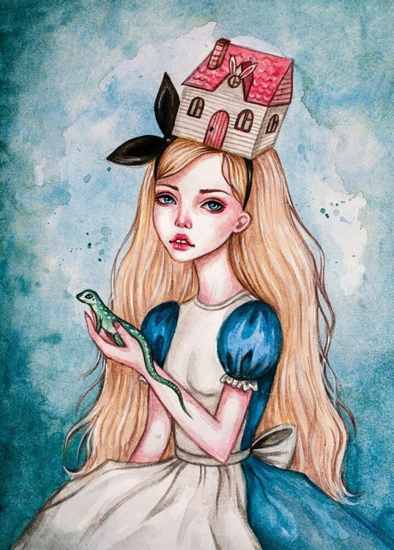 алиса в стране чудес алиса рисунок