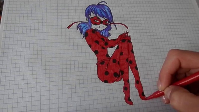 Нарисовать леди баг