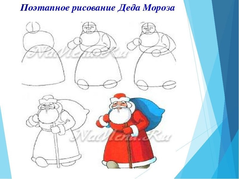 Дед Мороз рисунок