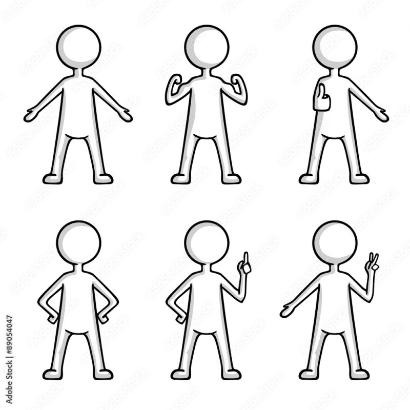 Схематическое изображение человека