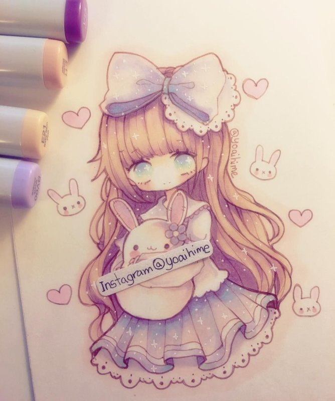 Кавайные рисунки