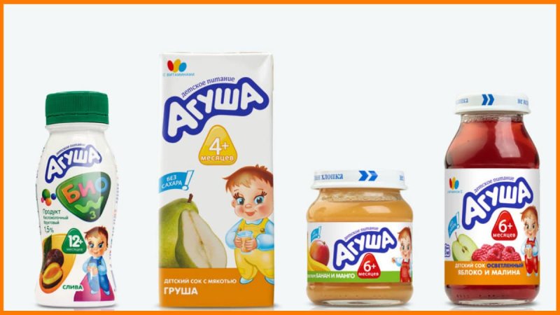 Агуша детское питание йогурт