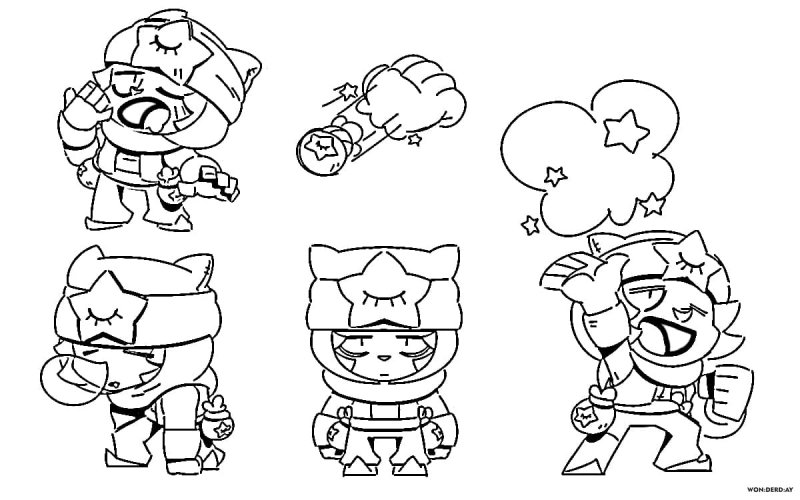 Sandi Brawl Stars razkraska