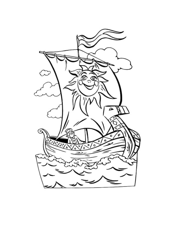раскраска садко и морской царь