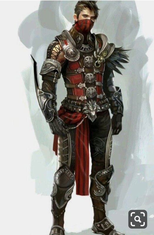 Воин доспех ДНД Concept Art