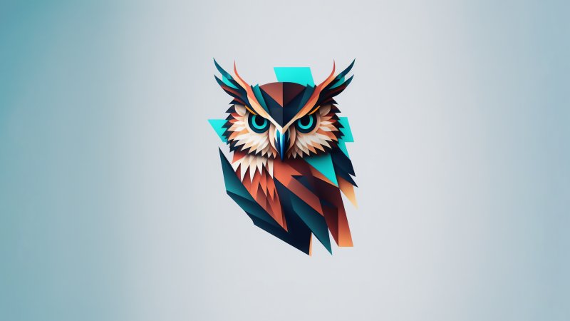 Сова абстракция