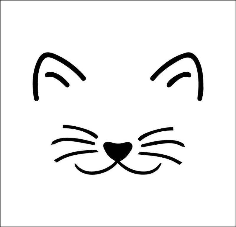 Стилизованная мордочка кота