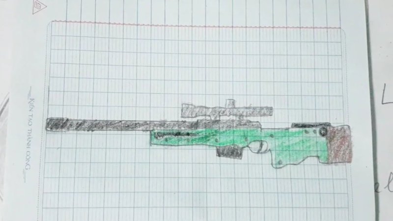 Винтовка AWM чертеж