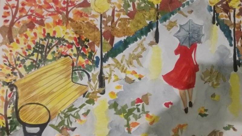 Рисунок на тему осенняя пора