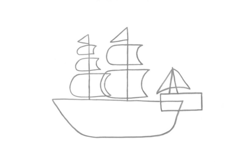 Рисование кораблик