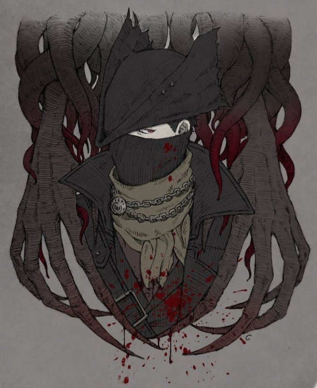 Bloodborne охотник арт