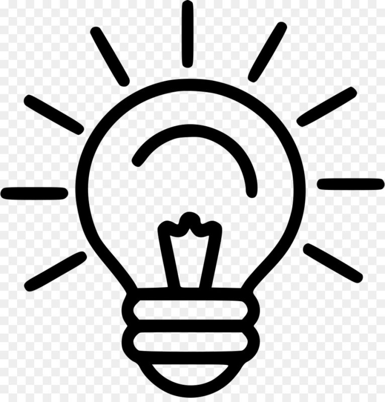 Значок лампочки