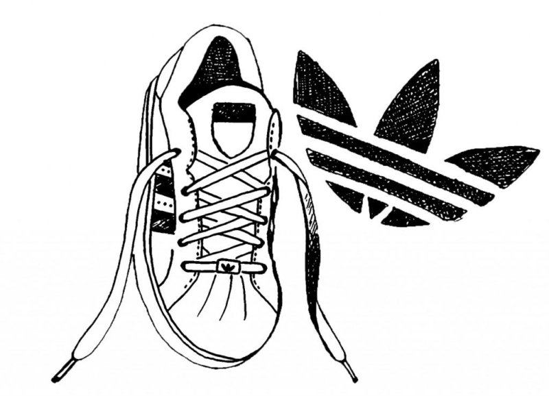 Кроссовки адидас рисунок