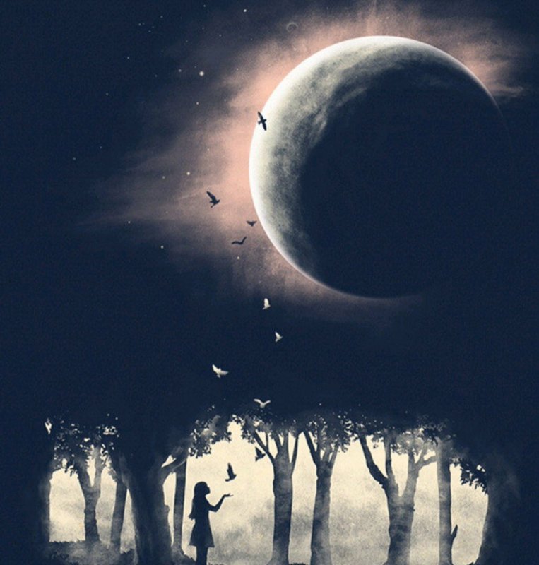 Луна арт
