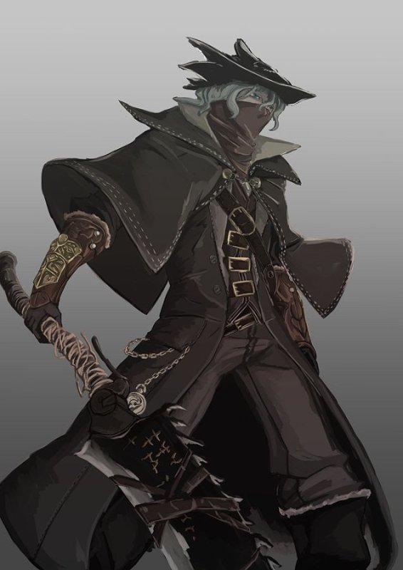 Bloodborne охотник арт