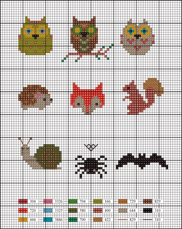 Вышивка крестом маленькая