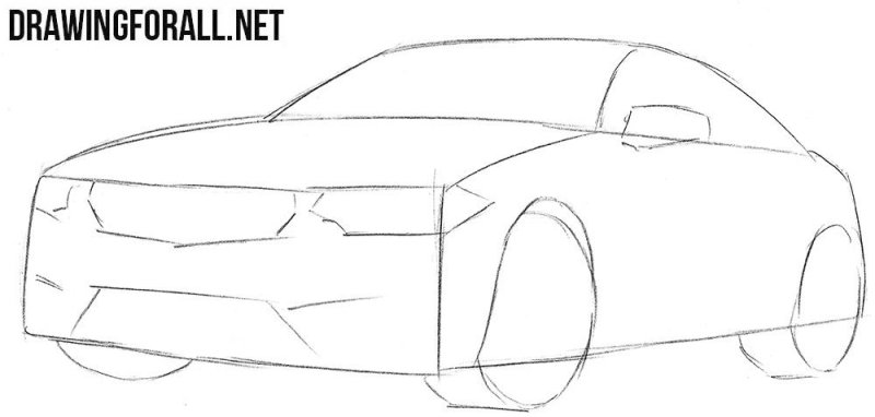 how to draw a car