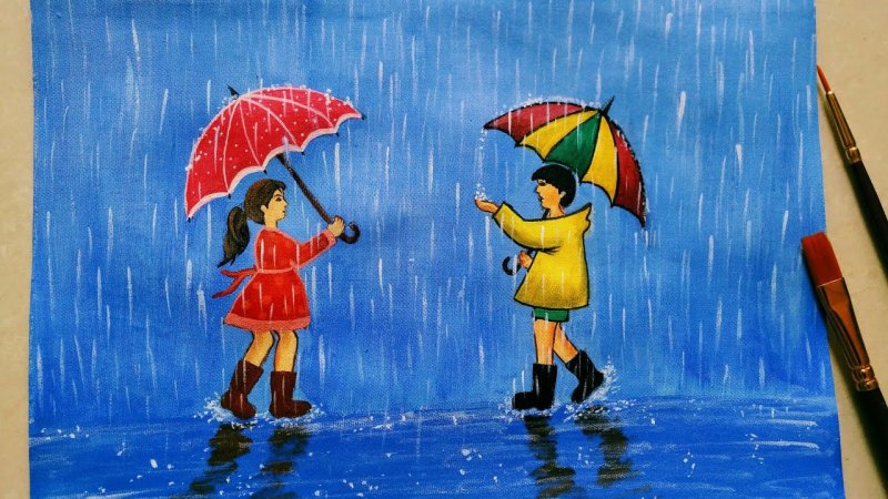 Дождь картинка для детей