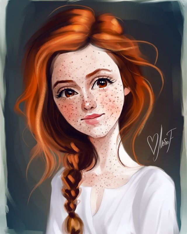 Красивые девушки с веснушками