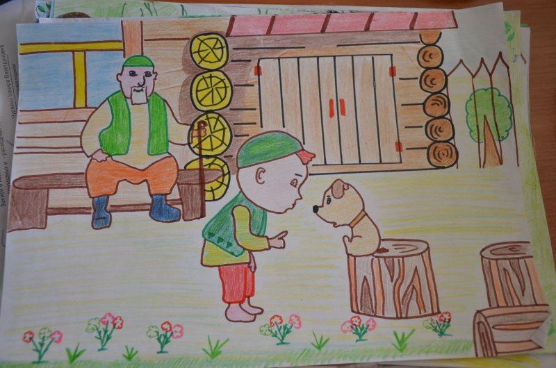 Рисунок к сказке Габдуллы Тукая Акбай