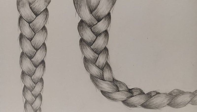 Косичка рисунок