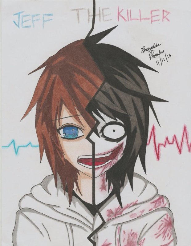 Джефф убийца аниме для срисовки